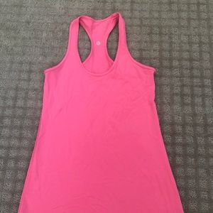 Lululemon Pink Racerbank Tank SZ 8